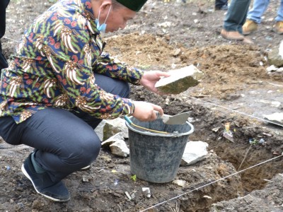 PELETAKAN BATU PERTAMA PEMBANGUNAN MUSHOLA NURUL ILMI DI SMAN 1 SIEMPAT NEMPU HILIR